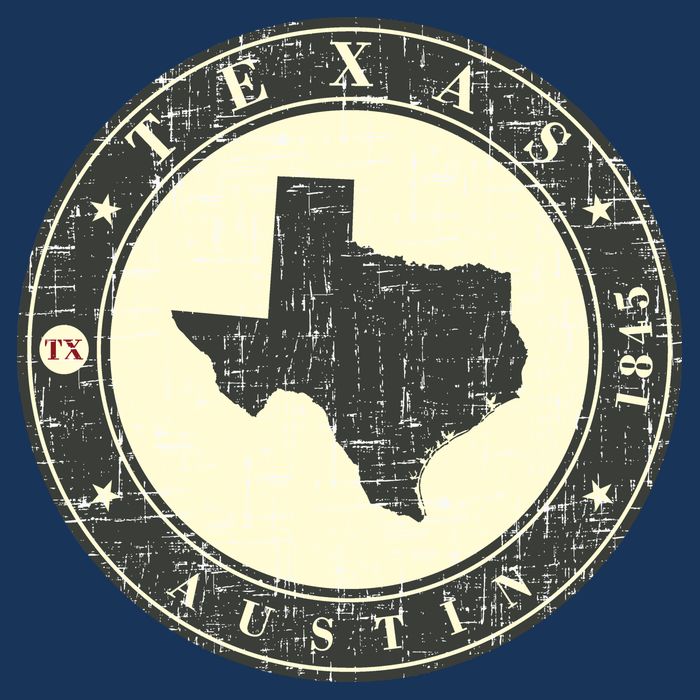 Vintage Austin Texas Logo Flatbill Hat