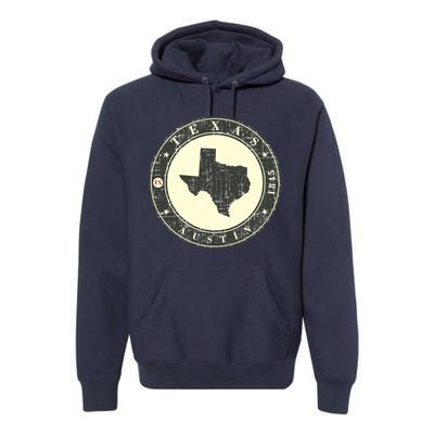 Vintage Austin Texas Logo Premium Hoodie