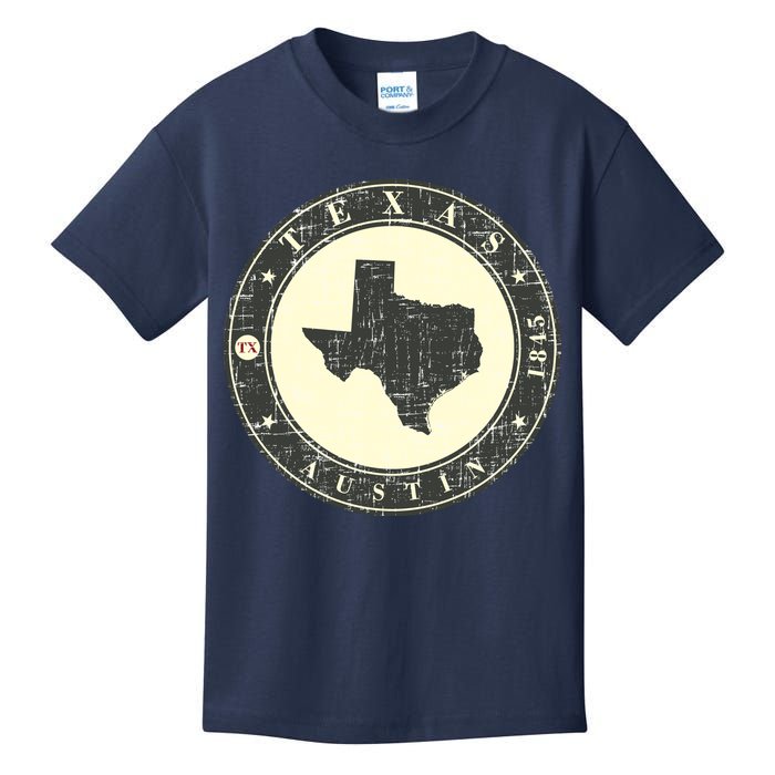 Vintage Austin Texas Logo Kids T-Shirt