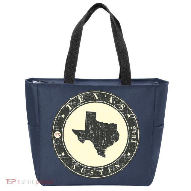Vintage Austin Texas Logo Zip Tote Bag