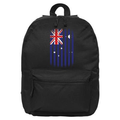 Vintage Australian Flag 16 in Basic Backpack