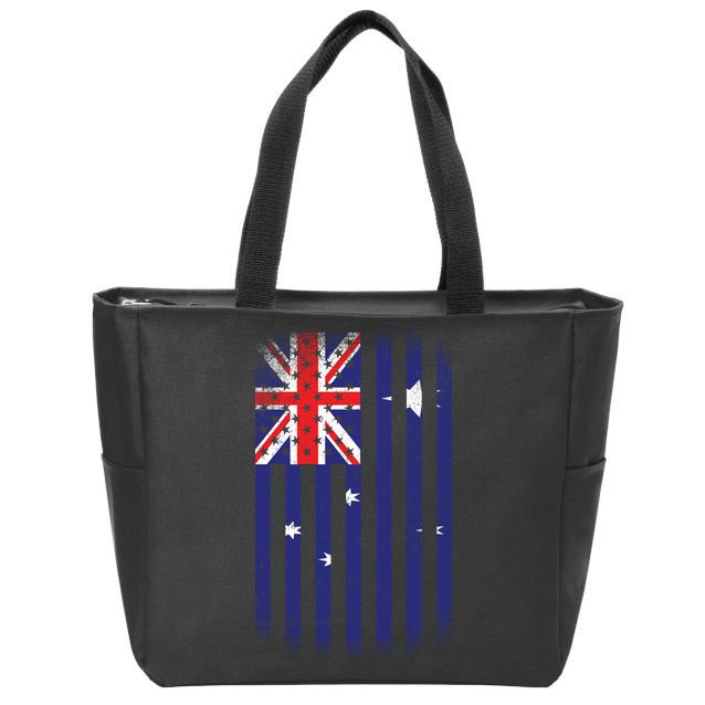 Vintage Australian Flag Zip Tote Bag