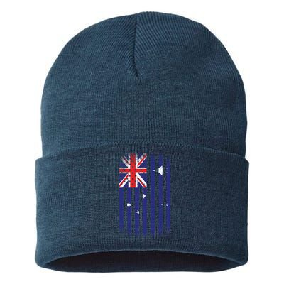 Vintage Australian Flag Sustainable Knit Beanie