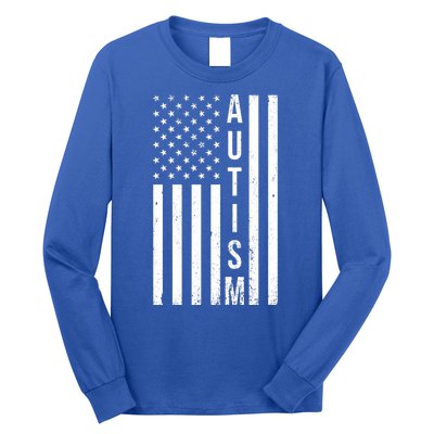 Vintage Autism Flag Long Sleeve Shirt