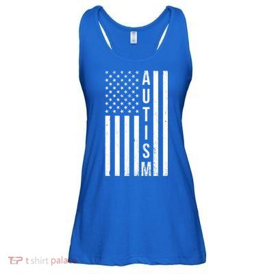 Vintage Autism Flag Ladies Essential Flowy Tank
