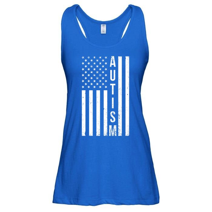 Vintage Autism Flag Ladies Essential Flowy Tank