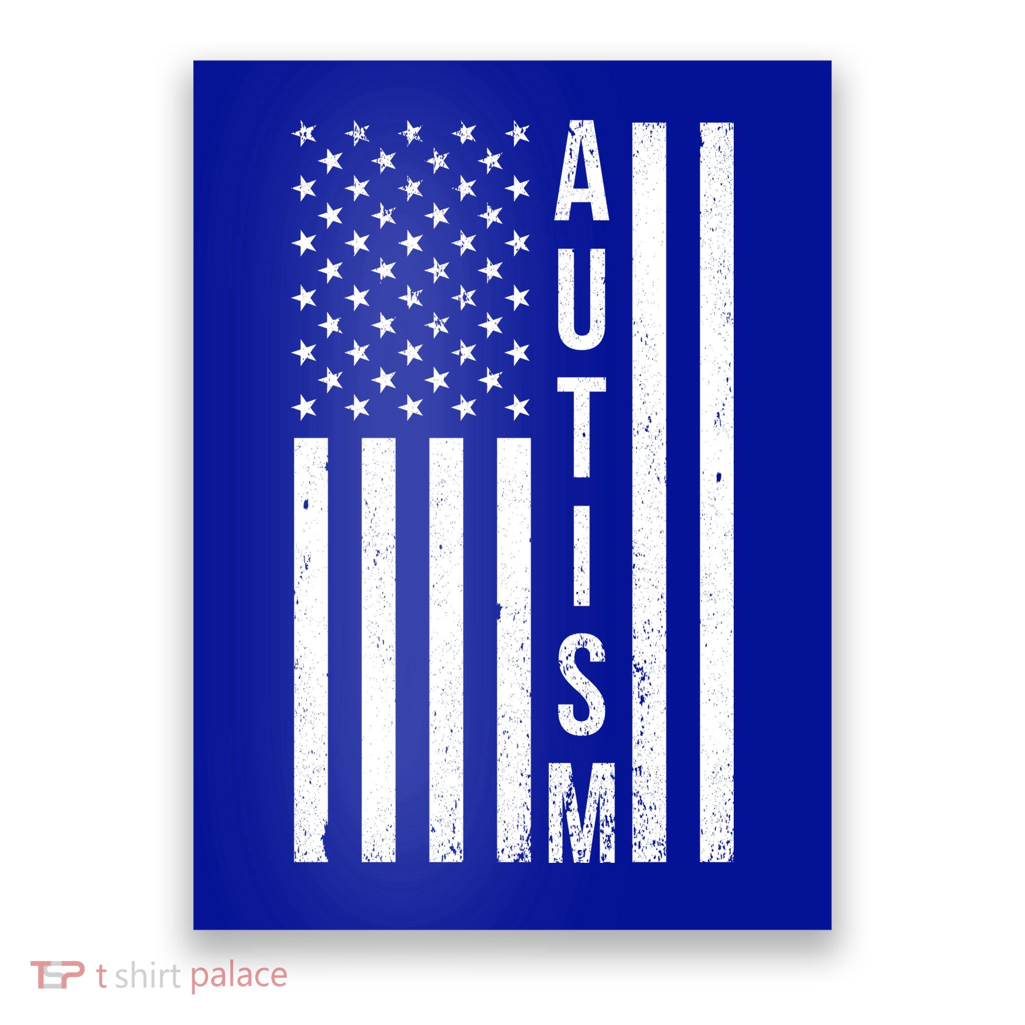 Vintage Autism Flag Poster