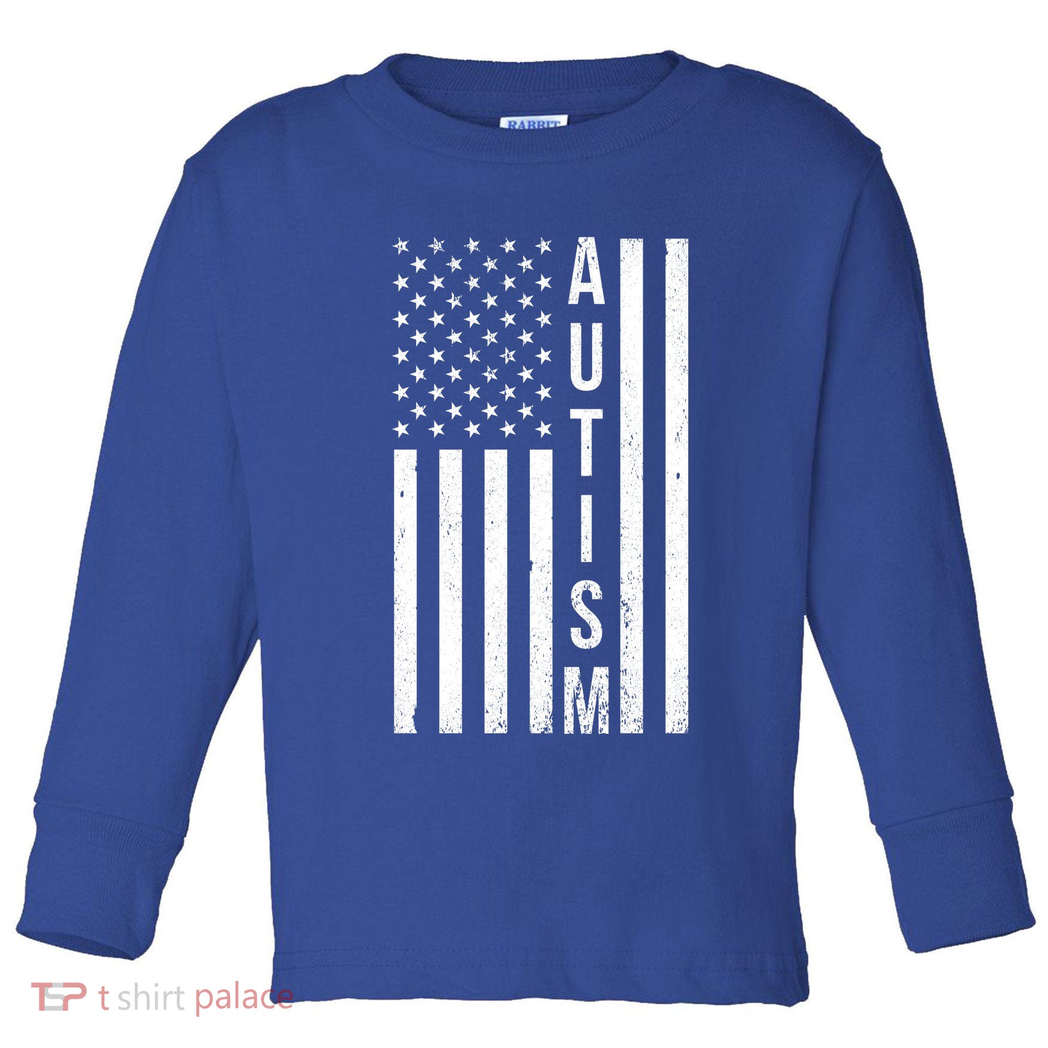 Vintage Autism Flag Toddler Long Sleeve Shirt