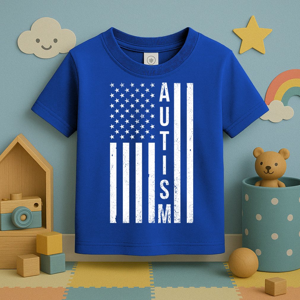 Vintage Autism Flag Toddler T-Shirt