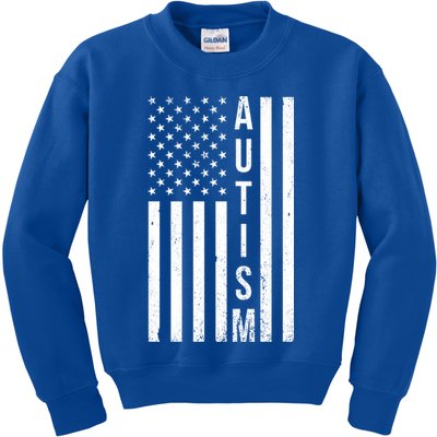 Vintage Autism Flag Kids Sweatshirt