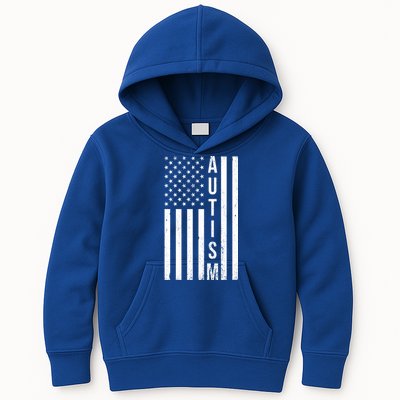 Vintage Autism Flag Kids Hoodie
