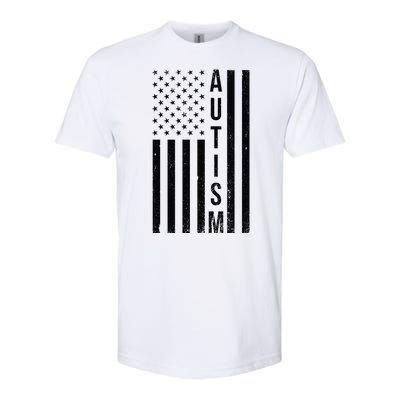 Vintage Autism Flag Softstyle® CVC T-Shirt