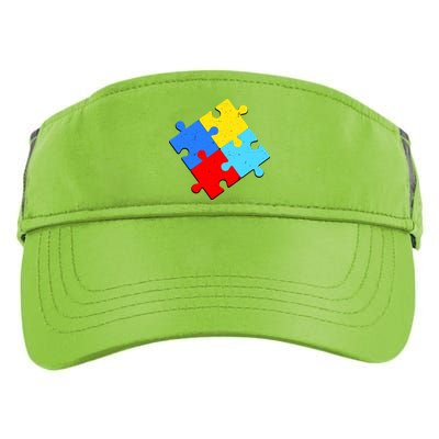 Vintage Autism Puzzle Adult Drive Performance Visor