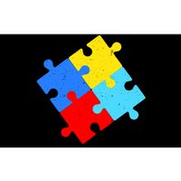 Vintage Autism Puzzle Bumper Sticker