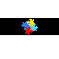 Vintage Autism Puzzle Bumper Sticker