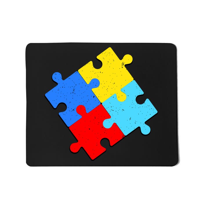 Vintage Autism Puzzle Mousepad