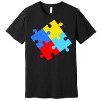 Vintage Autism Puzzle Premium T-Shirt