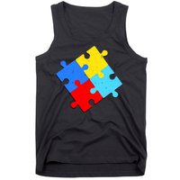 Vintage Autism Puzzle Tank Top