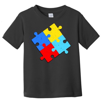 Vintage Autism Puzzle Toddler T-Shirt