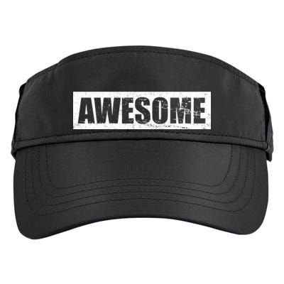 Vintage Awesome Logo Adult Drive Performance Visor