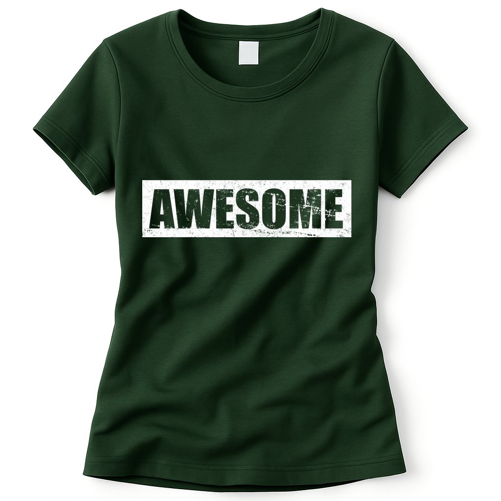 Vintage Awesome Logo Womens T-Shirt