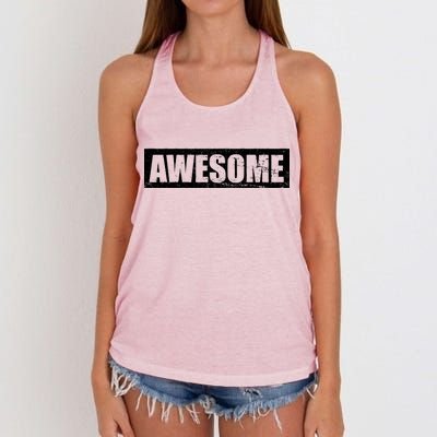 Vintage Awesome Logo Women's Knotted Racerback Tank