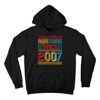 Vintage Awesome Since 2007 Happy 12th Birthday Hoodie