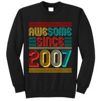 Vintage Awesome Since 2007 Happy 12th Birthday Sweatshirt