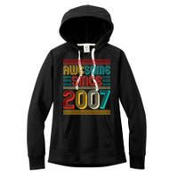 Vintage Awesome Since 2007 Happy 12th Birthday Women's Fleece Hoodie