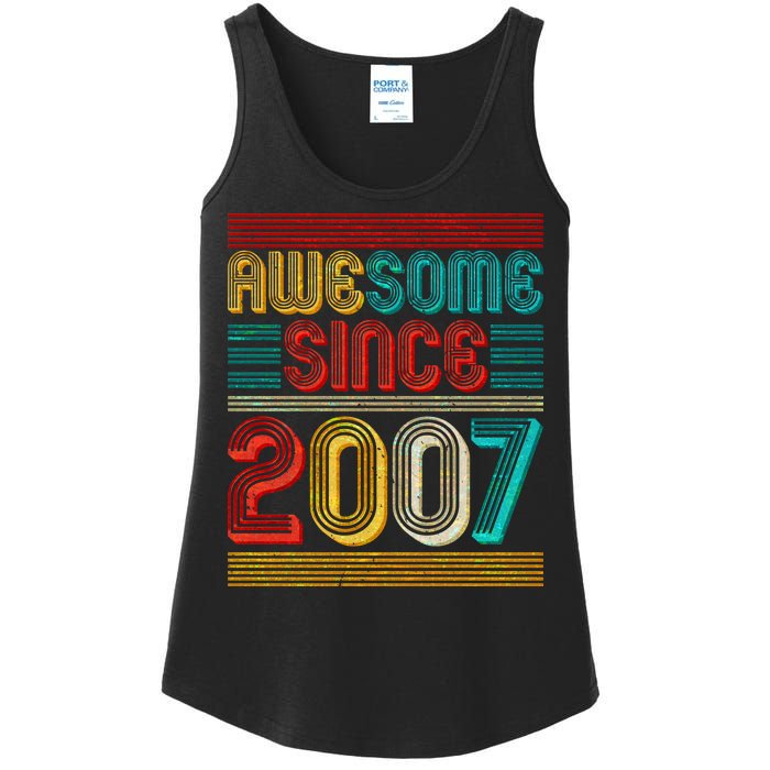 Vintage Awesome Since 2007 Happy 12th Birthday Ladies Essential Tank