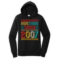 Vintage Awesome Since 2007 Happy 12th Birthday Women's Pullover Hoodie