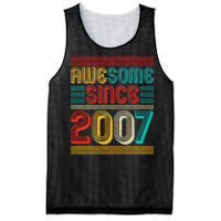 Vintage Awesome Since 2007 Happy 12th Birthday Mesh Reversible Basketball Jersey Tank