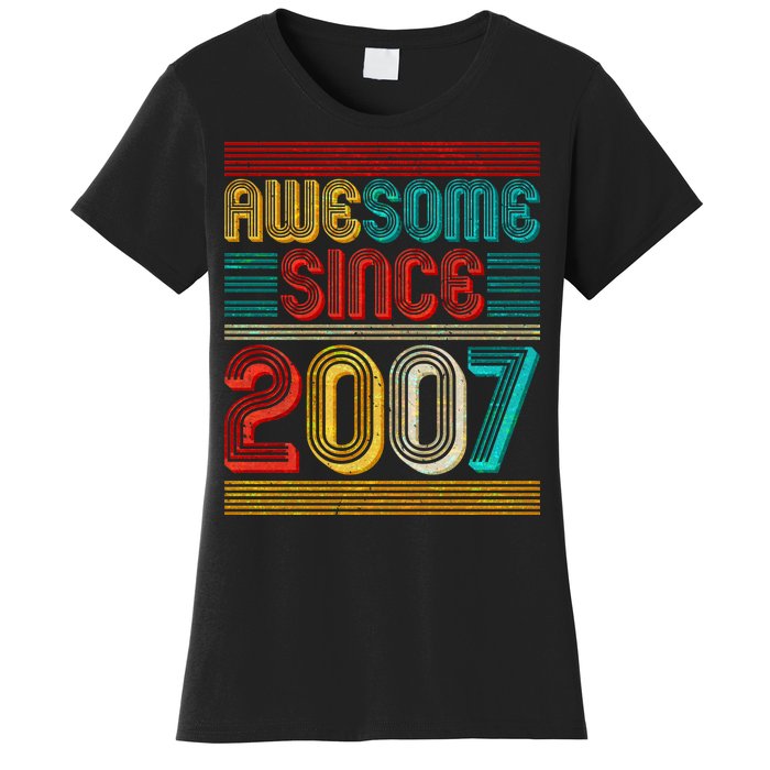 Vintage Awesome Since 2007 Happy 12th Birthday Women's T-Shirt