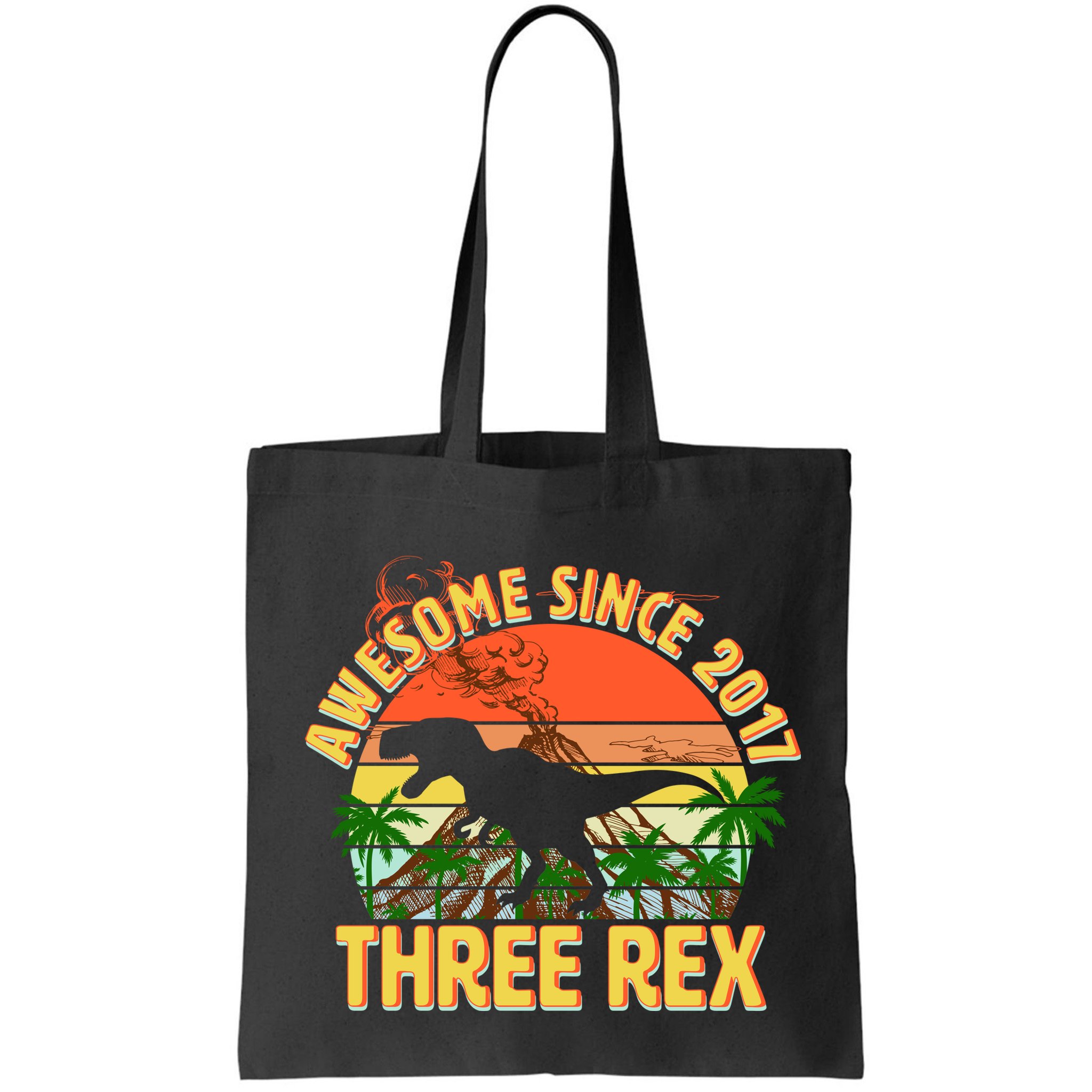 Vintage Awesome Since 2017 3rd Birthday Bag