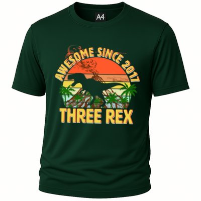 Vintage Awesome Since 2017 3rd Birthday Performance Shirt