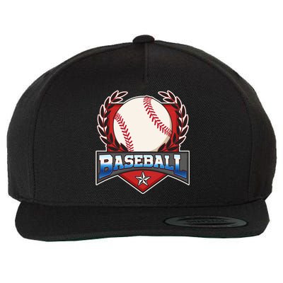 Vintage Baseball Fan Logo Wool Snapback Cap