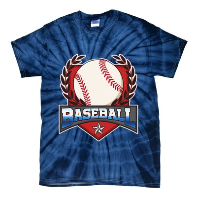 Vintage Baseball Fan Logo Tie-Dye T-Shirt