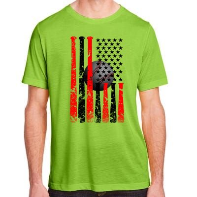 Vintage Baseball Flag Adult ChromaSoft Performance T-Shirt