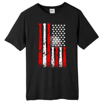 Vintage Baseball Flag Tall Fusion ChromaSoft Performance T-Shirt