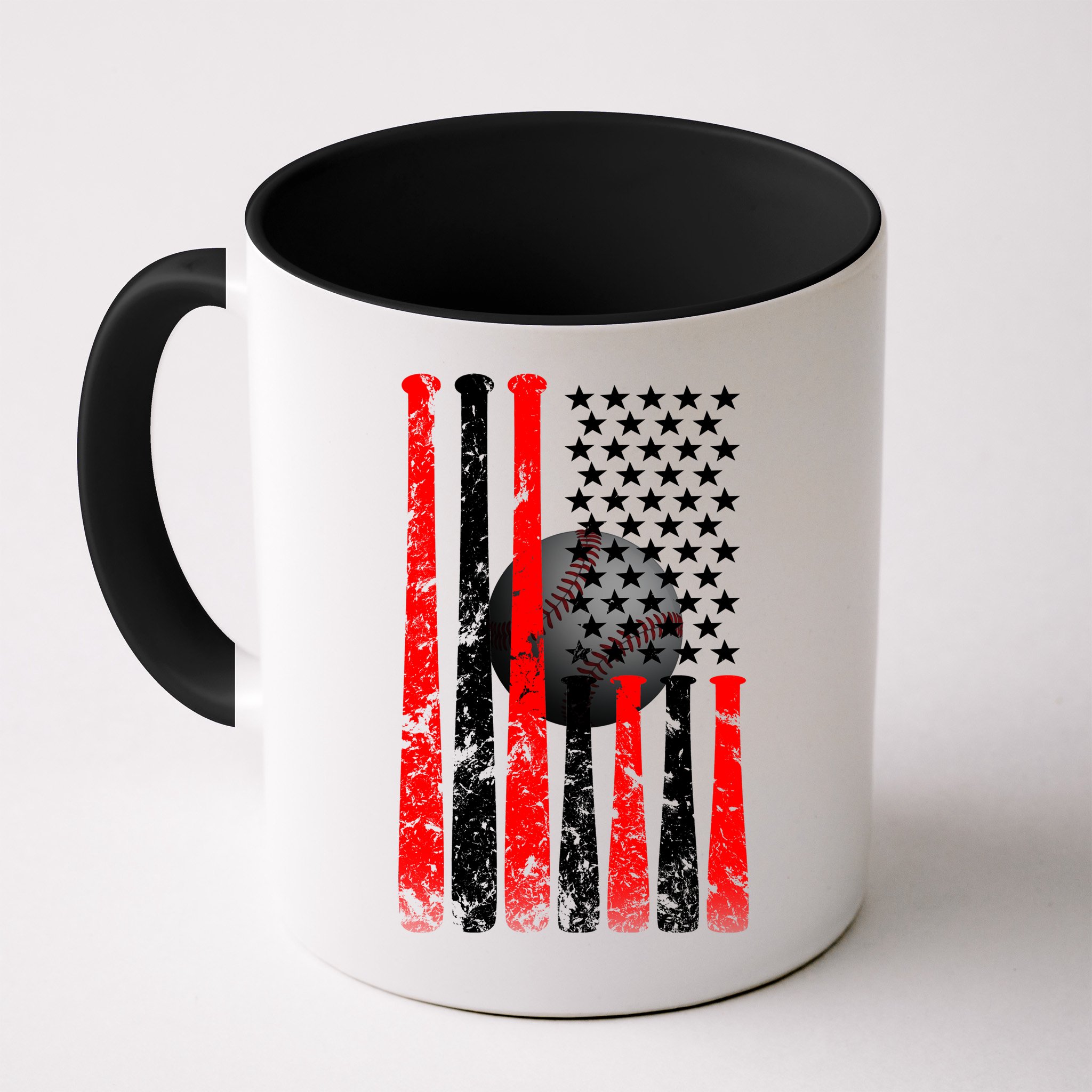 Vintage Baseball Flag Mug