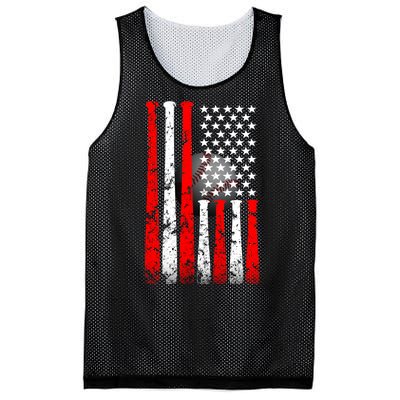 Vintage Baseball Flag Mesh Reversible Basketball Jersey Tank