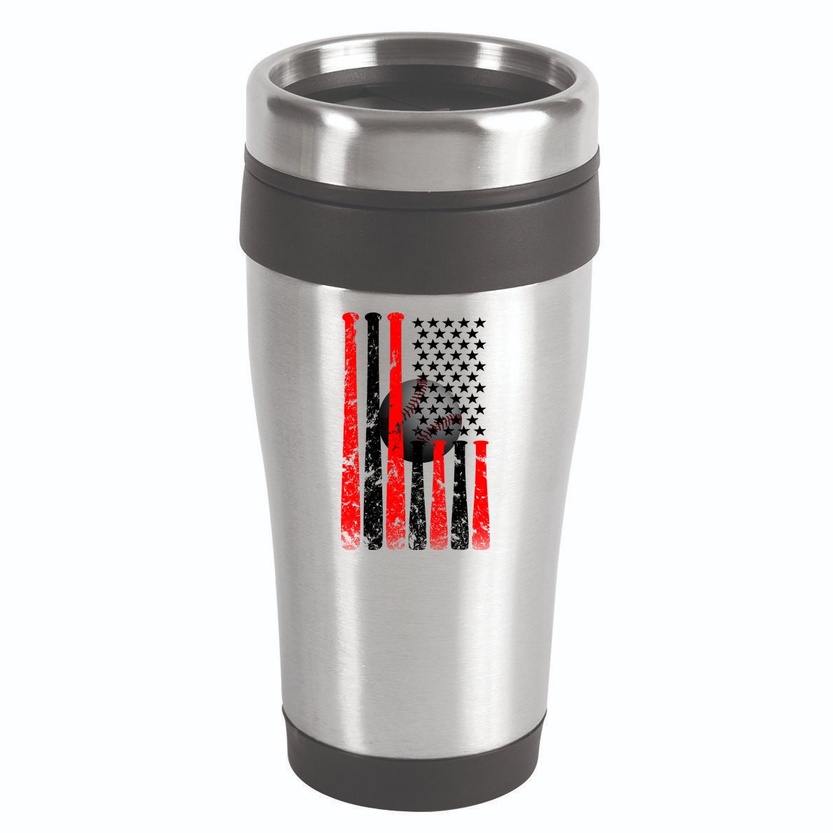 Vintage Baseball Flag 16oz Travel Tumbler