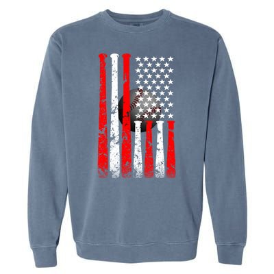 Vintage Baseball Flag Garment-Dyed Sweatshirt