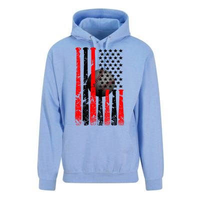 Vintage Baseball Flag Unisex Surf Hoodie