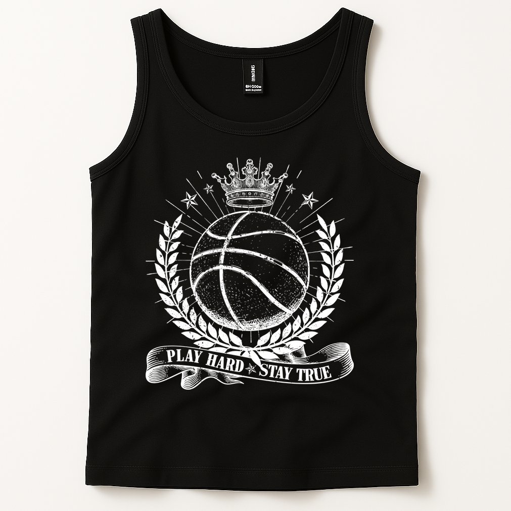 Vintage Basketball Stay True Play Hard Tank Top