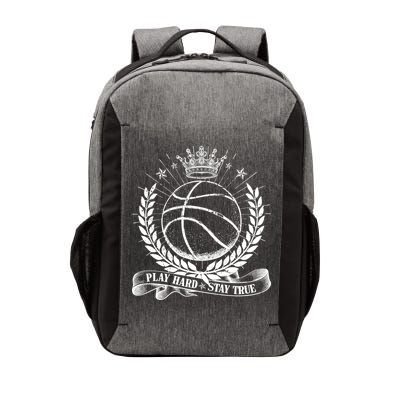 Vintage Basketball Stay True Play Hard Vector Backpack