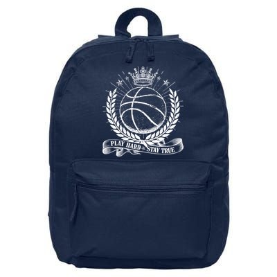 Vintage Basketball Stay True Play Hard 16 in Basic Backpack