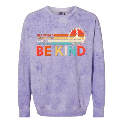 Vintage Be Kind Colorblast Crewneck Sweatshirt