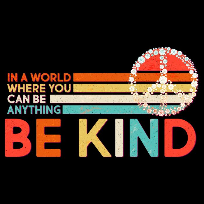 Vintage Be Kind Drawstring Bag