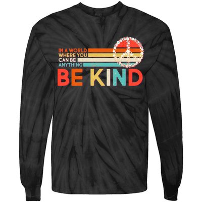 Vintage Be Kind Tie-Dye Long Sleeve Shirt